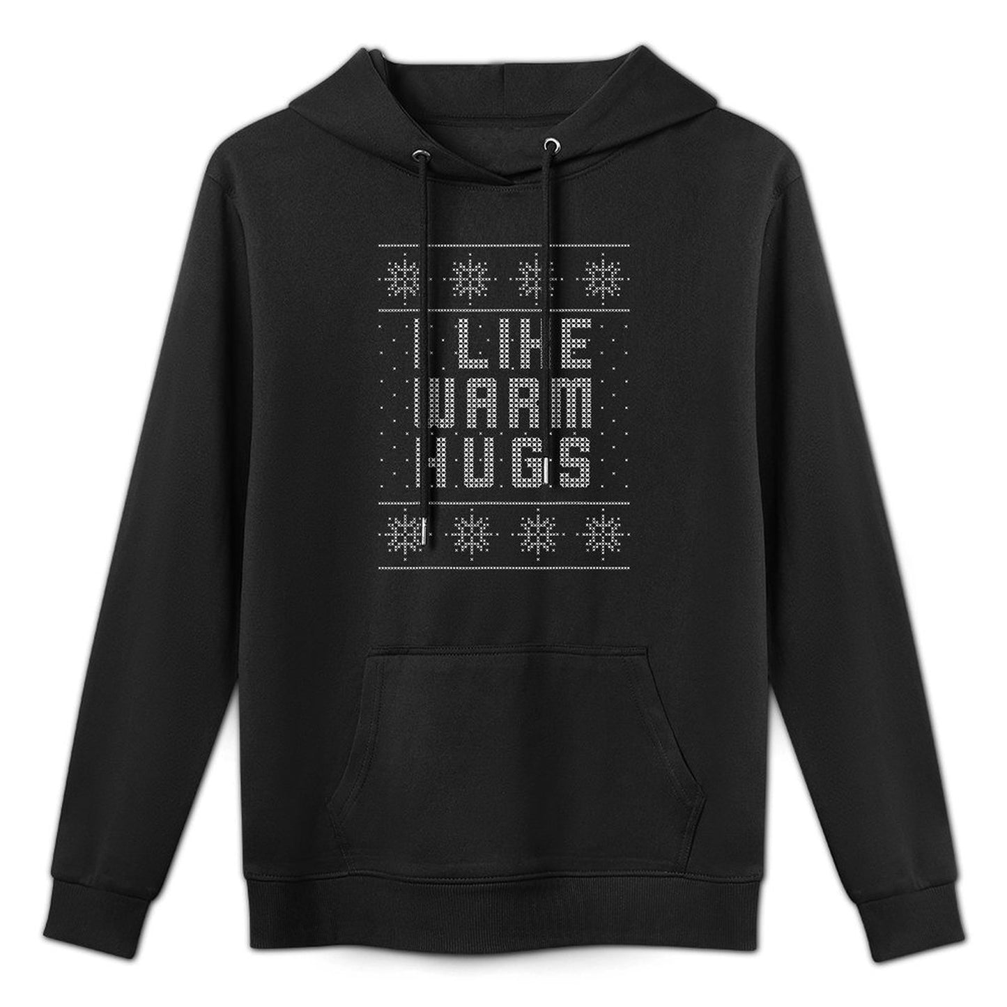 I Like Warm Hugs Ugly Christmas Sweater, Funny Gift Medium-Weight Fabric Hoodie