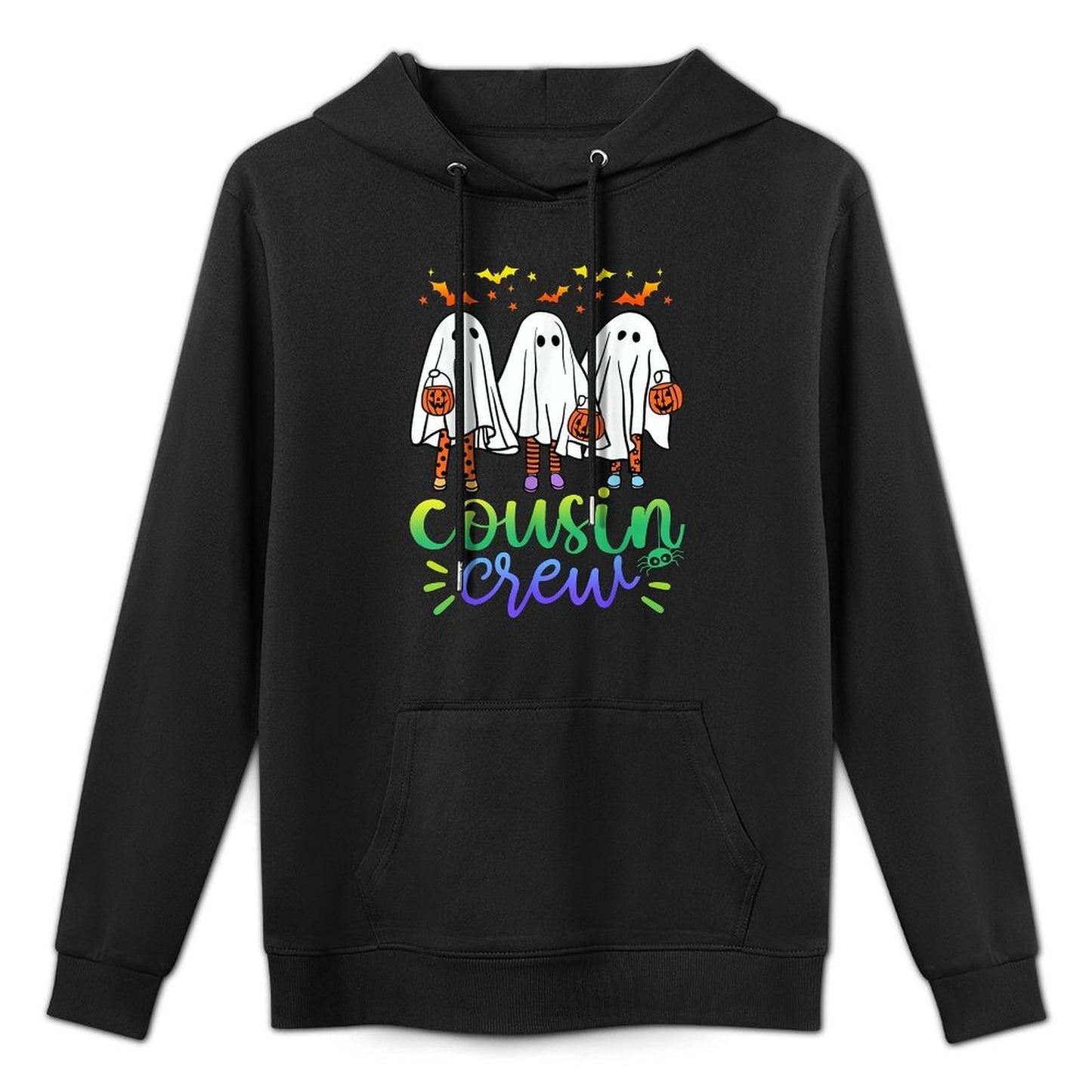 Boo Cousin Crew Halloween Ghost Trick Treat Squad Matching Casual Wear Hoodie