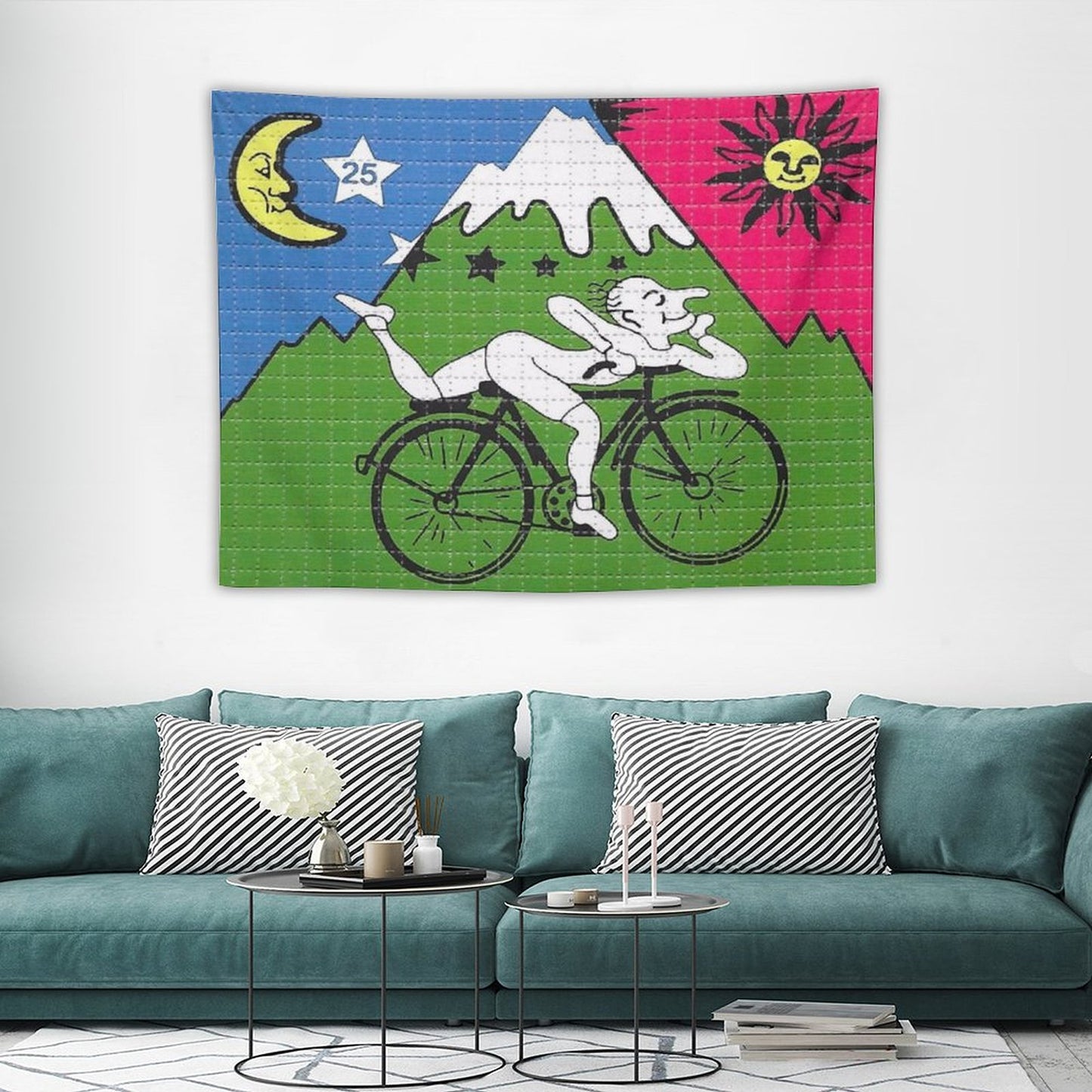 LSD - Albert Hofmann - Bicycle Day Tapestry