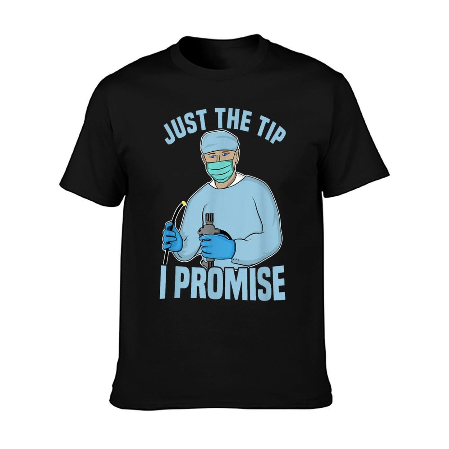 Dan66 Men's Black Humorous Medical Procedure T-Shirt