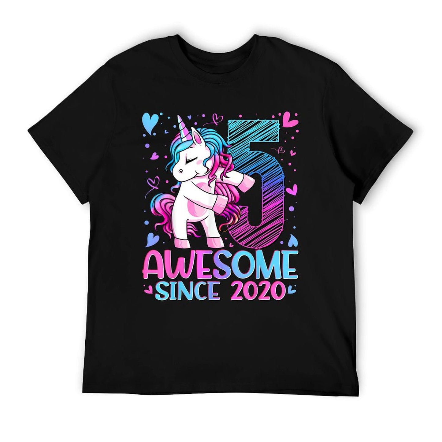 5 Year Old Unicorn Gifts For Girls 5th Birthday Girl Party T-Shirt