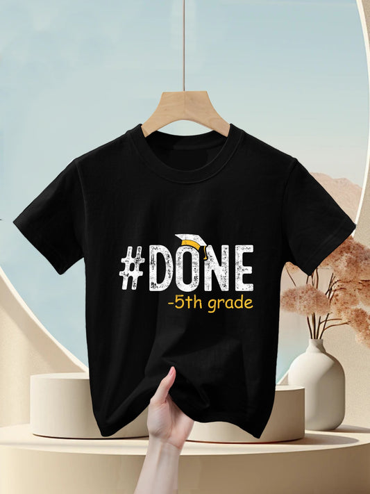 Done 5th Grade Graduation Gifts Fifth Grade 5th Graders Kids T-Shirt