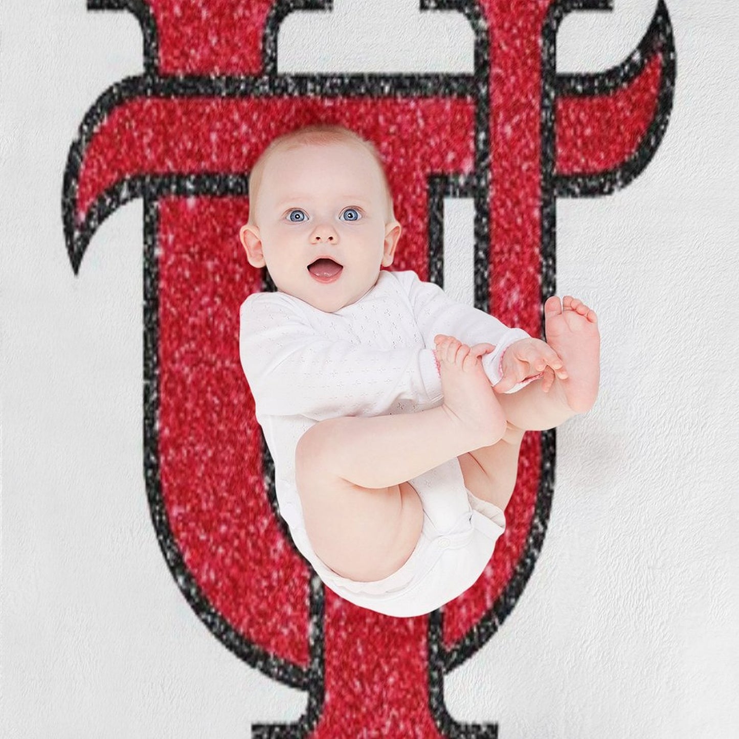 Utampa Glitter Logo Throw Blanket