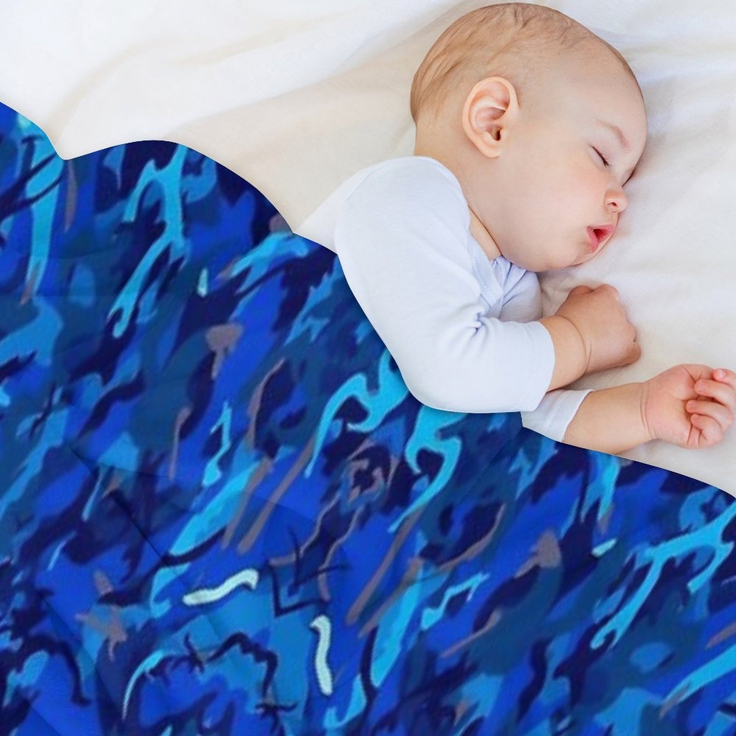 A Mix Up of The Blues Throw Blanket