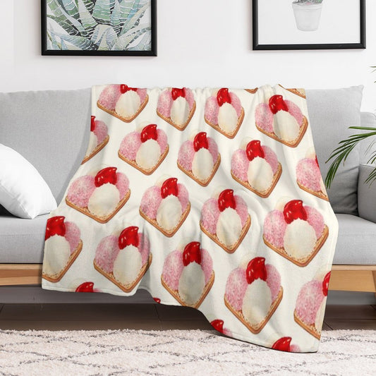 Mexican Snack Cookie - White Throw Blanket