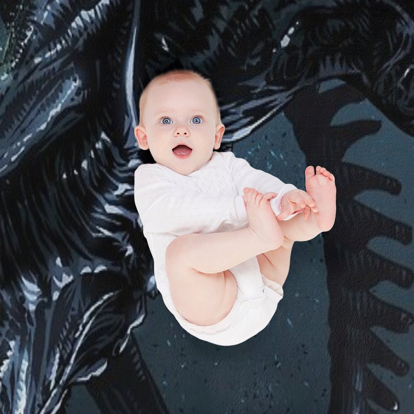 Xenomorph Alien Throw Blanket