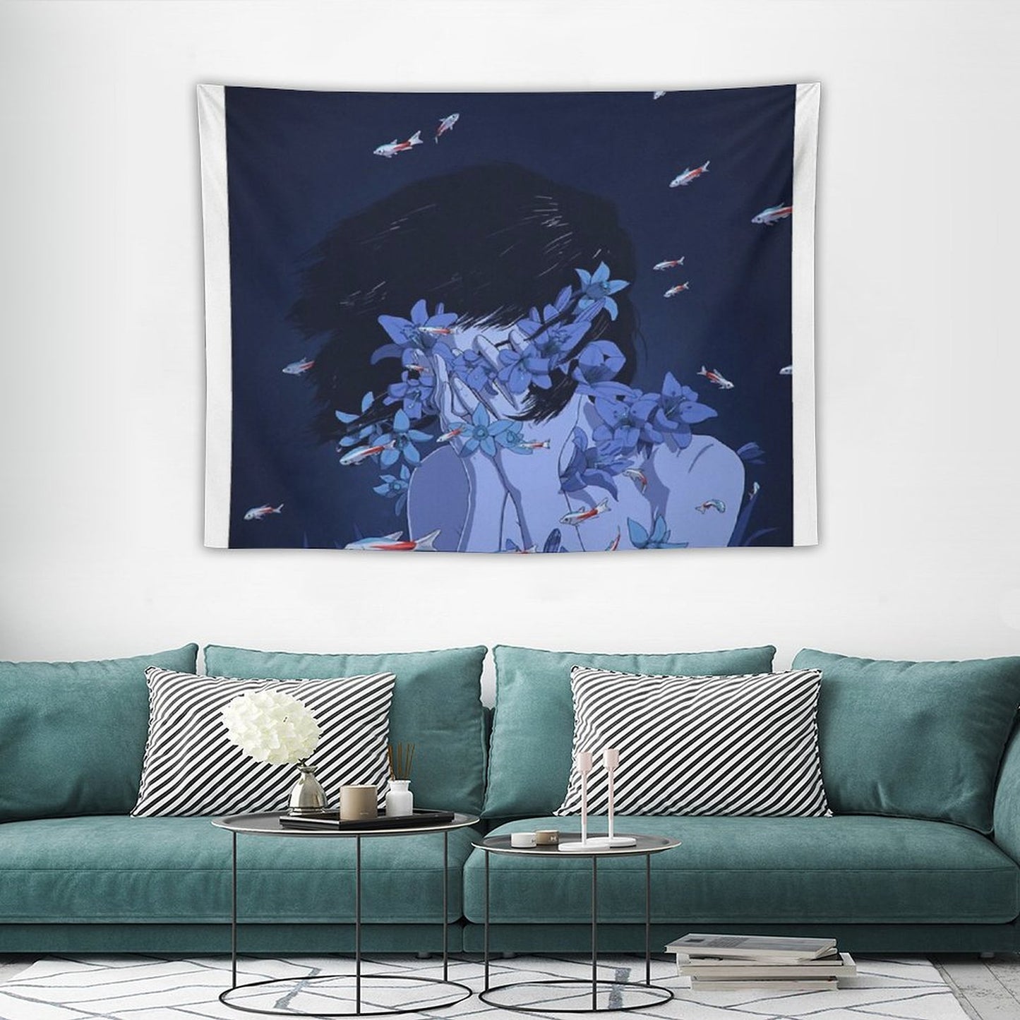Perfect Blue Tapestry
