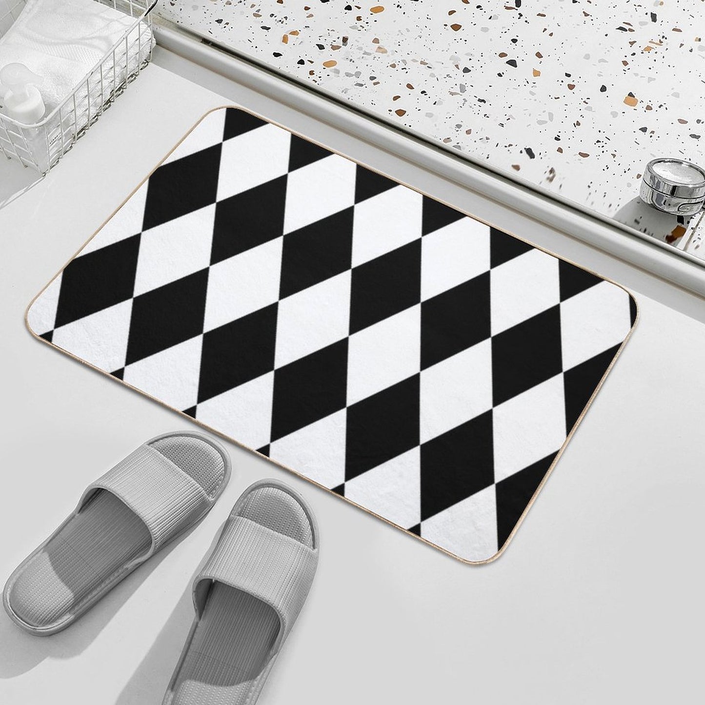 Harlequin Diamonds Bath Mat