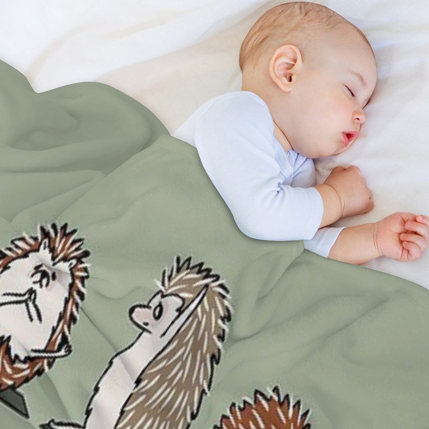 Hedgehog Yoga Throw Blanket