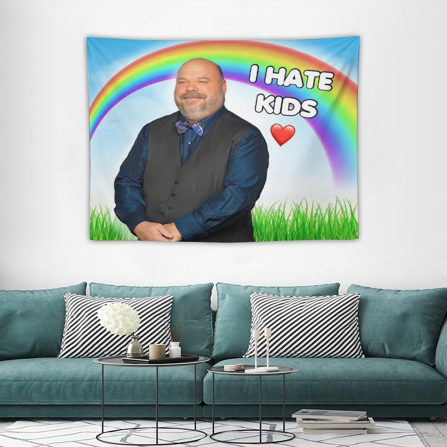 Bertram Endearment - I Hat Kids Tapestry