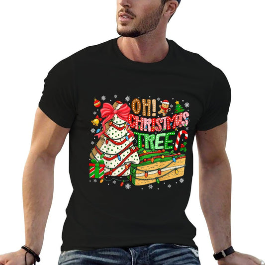 Groovy Oh Christmas Tree Cakes Cookies Xmas Cake Lover Women Odor-resistant T-Shirt