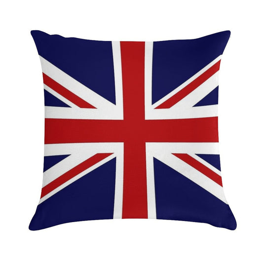 Union Jack Flag of The UK Soft Gift Ready Throw Pillow