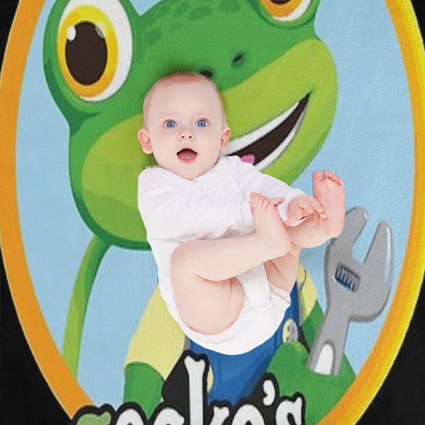 Kids Garage Gecko's GG Throw Blanket