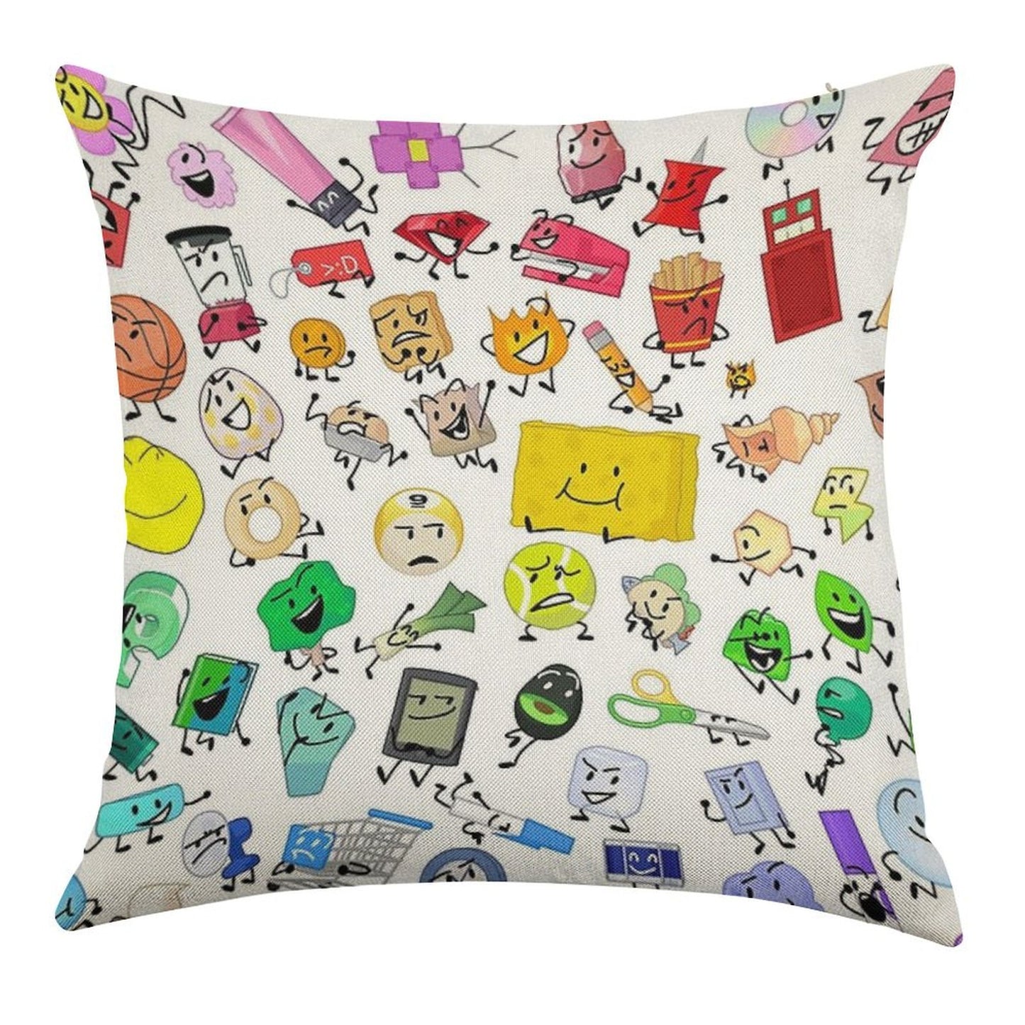 BFB And TPOT Full Cast Print Linen Throw Pillow Cover