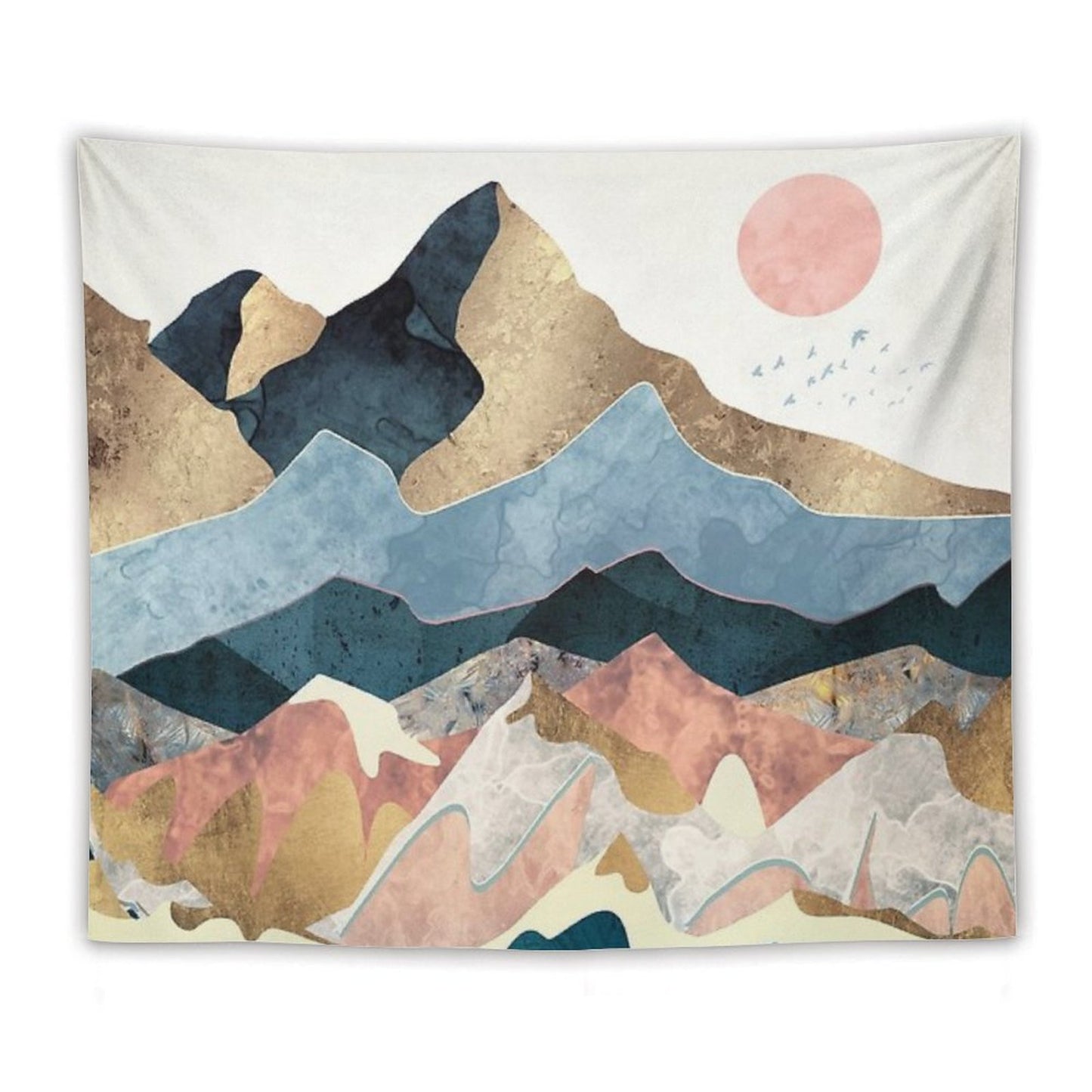 Golden Peaks Tapestry