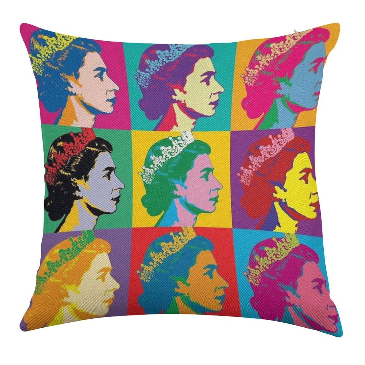 Elizabeth II X Long Live The Queen Linen Throw Pillow Cover