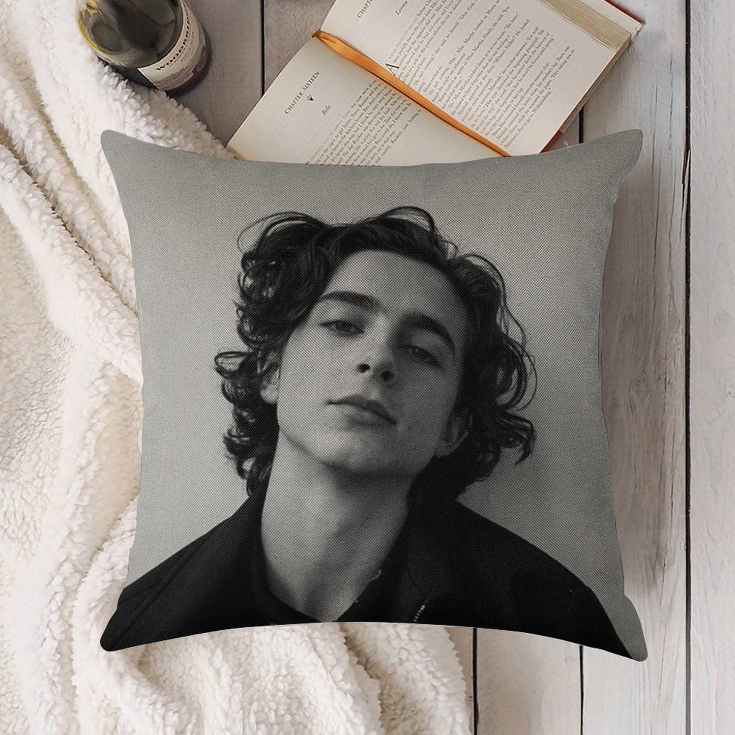 Chalamet Linen Throw Pillow Cover