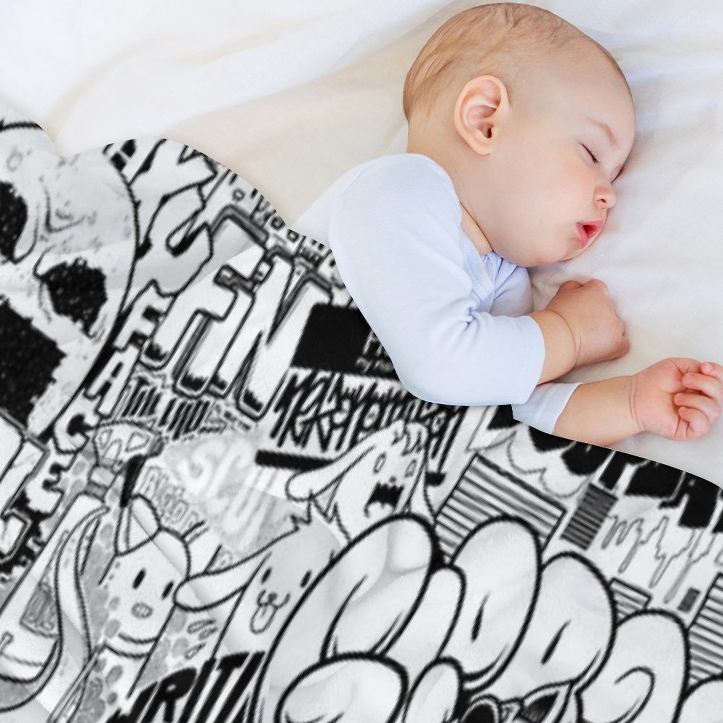 DzyMess No.9 Death & Taxes Throw Blanket