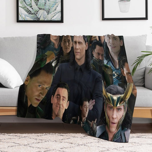 Tom Hiddleston Collage Throw Blanket