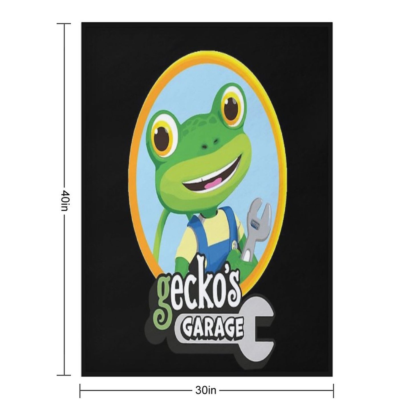 Kids Garage Gecko's GG Throw Blanket