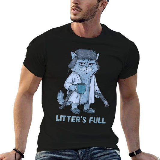 Litter’s Full Cat Parody Christmas Vacation Cotton T-Shirt