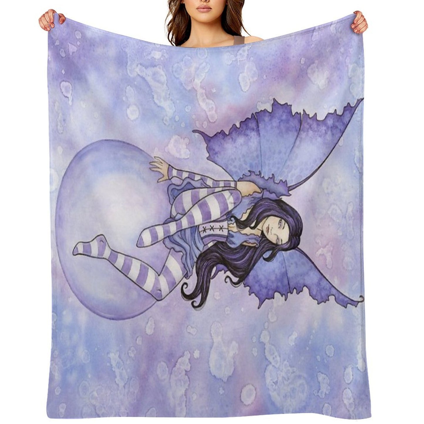 Bubble Rider Throw Blanket
