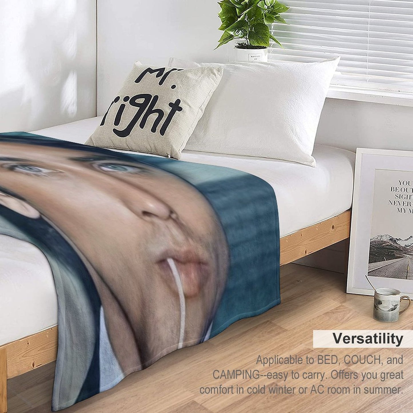 Alain Delon Throw Blanket