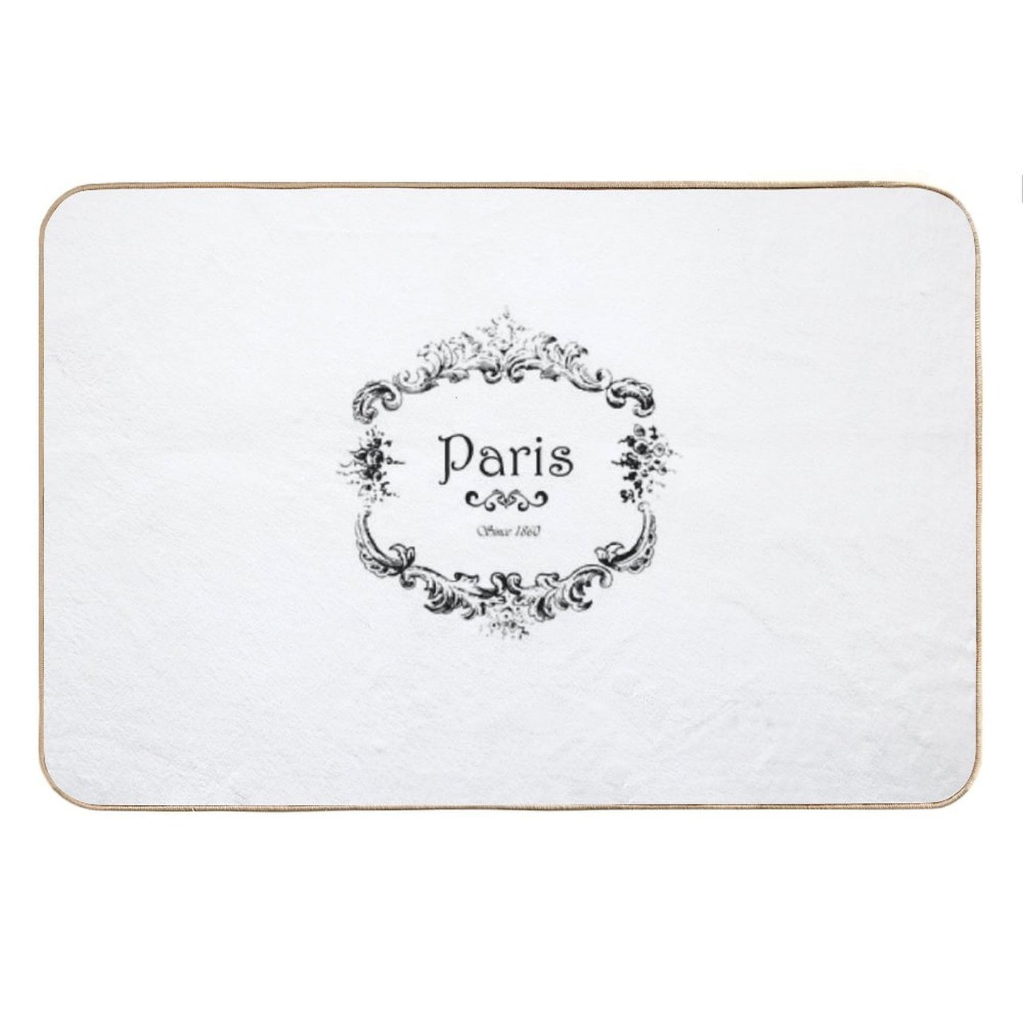 Paris Since 1860 Vintage Logo Bath Mat
