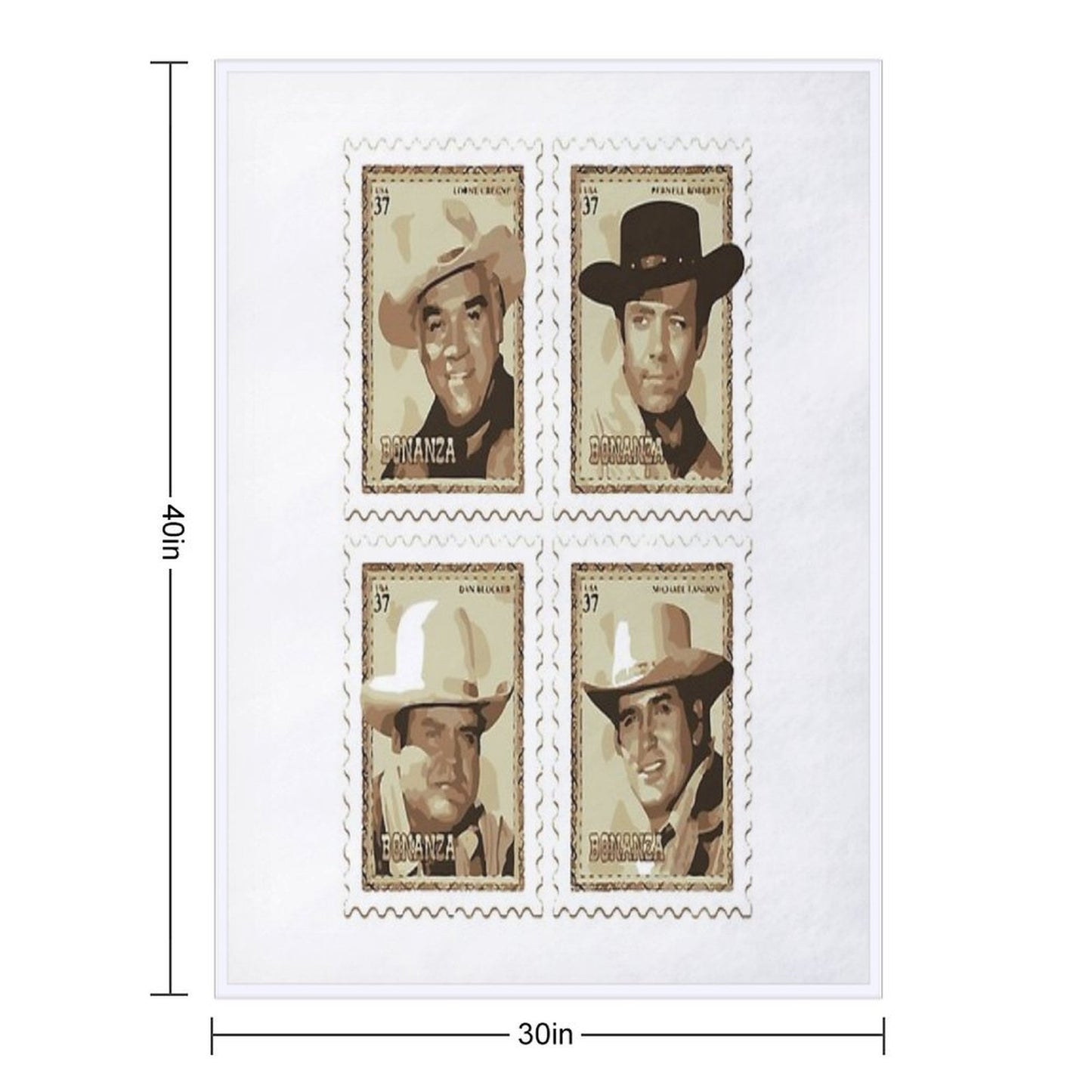 The Cartwrights Sepia Throw Blanket