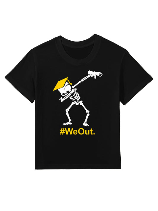 Dabbing Skeleton Graduation Graduate #WeOut Kids T-Shirt