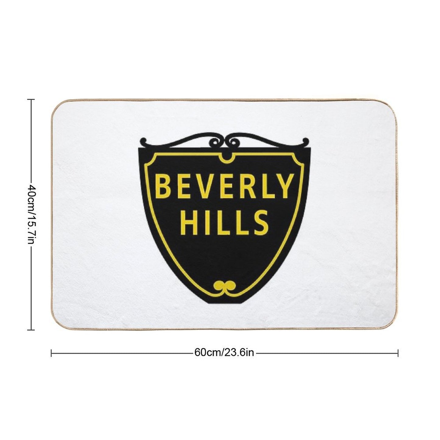 Beverly Hills Street Sign Bath Mat