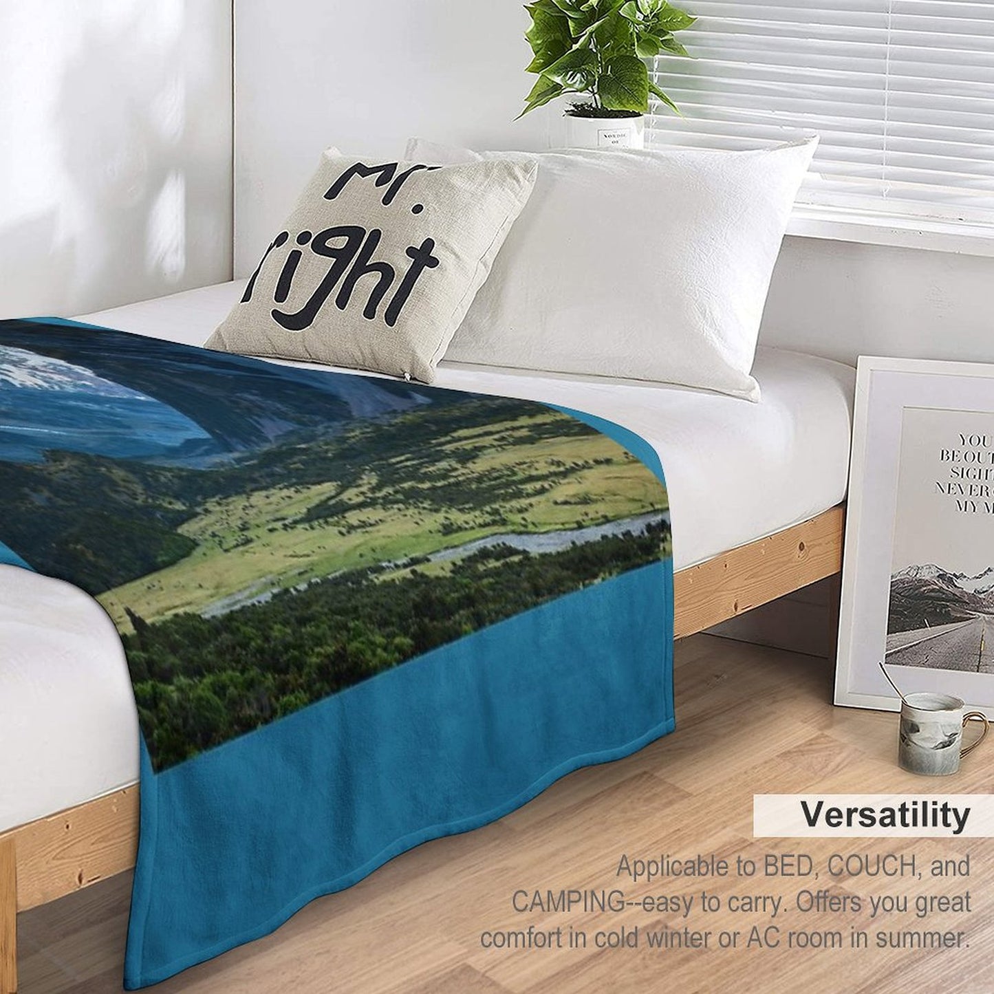 Aoraki Mt Cook Throw Blanket