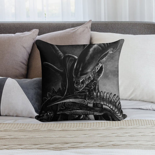 Xenomorph Soft Washable Throw Pillow