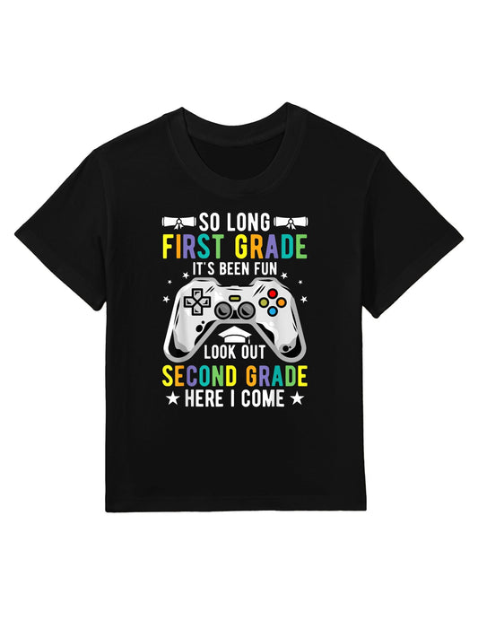 So Long First Grade Second Grade Here I Come Graduation Boys Kids T-Shirt