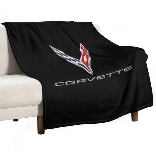 Best of Corvette Hi Logo Throw Blanket
