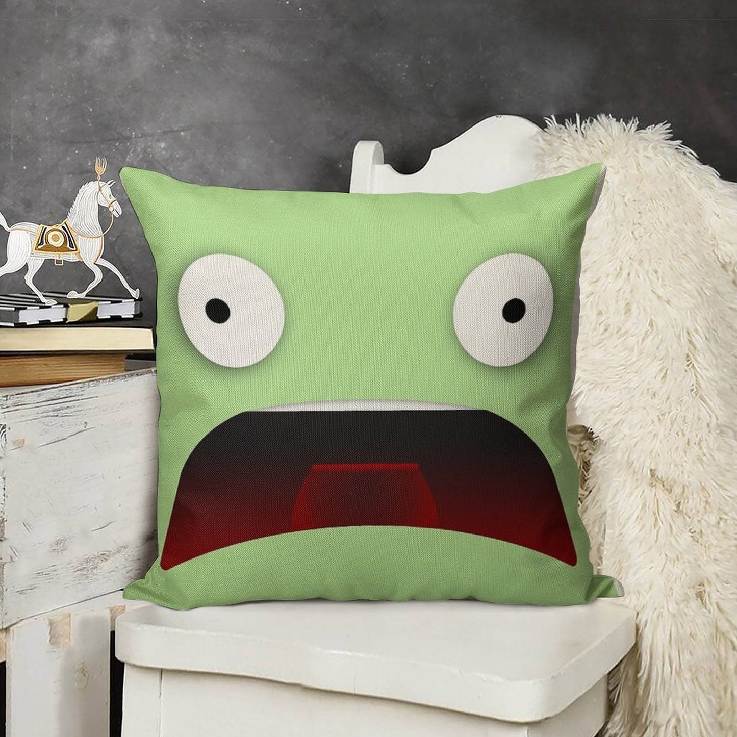 Kerbin, We Have A Problem! Linen Throw Pillow Cover