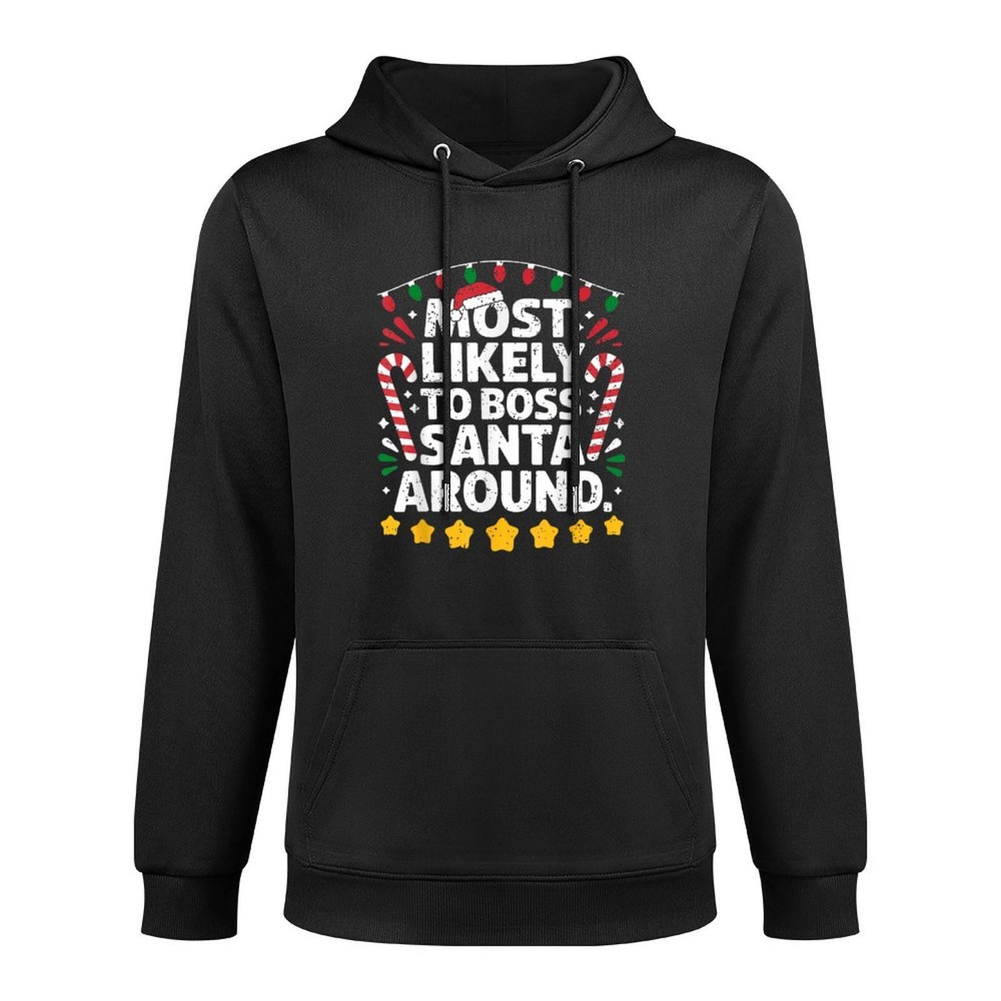 Most Likely To Boss Santa Around Matching Family Christmas Machine Washable Hoodie