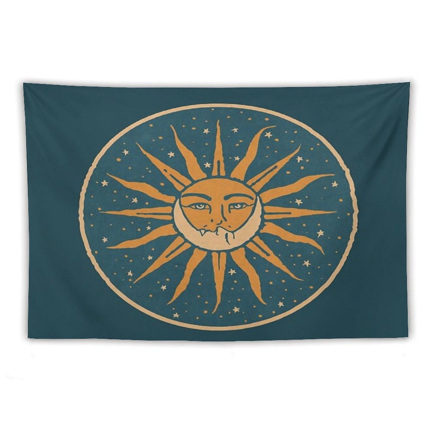 Sun And Moon Vintage Tapestry