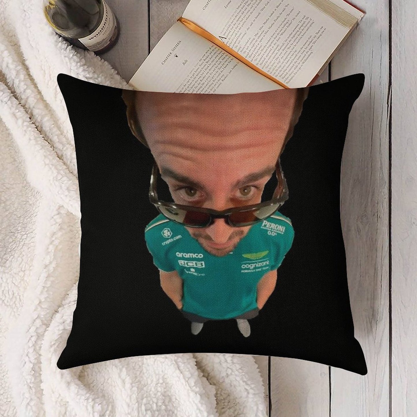Ferdinand Meme Linen Throw Pillow Cover