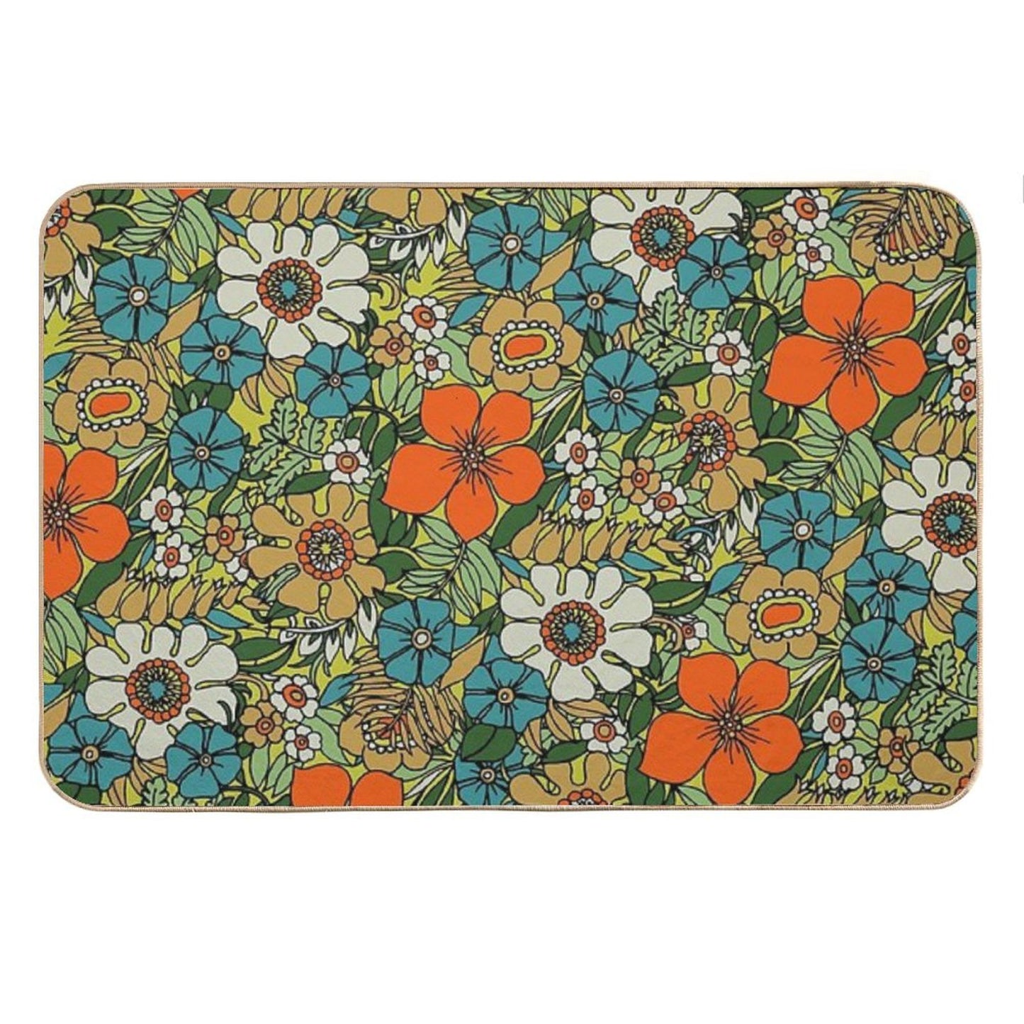 70s Plate Bath Mat