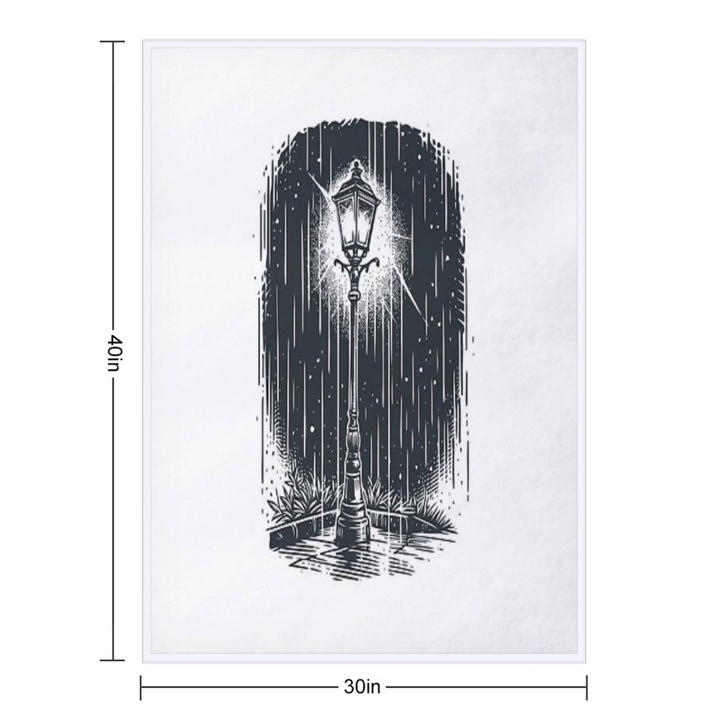 Lamp in The Dark Throw Blanket