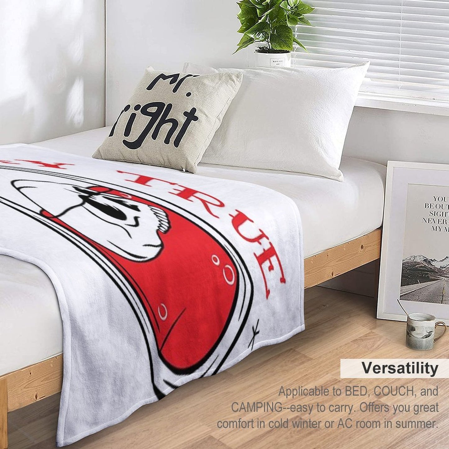 Stay True Skeleton in A Bottle Throw Blanket