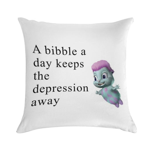 Bibble Meme Soft Reinforced Edging Throw Pillow