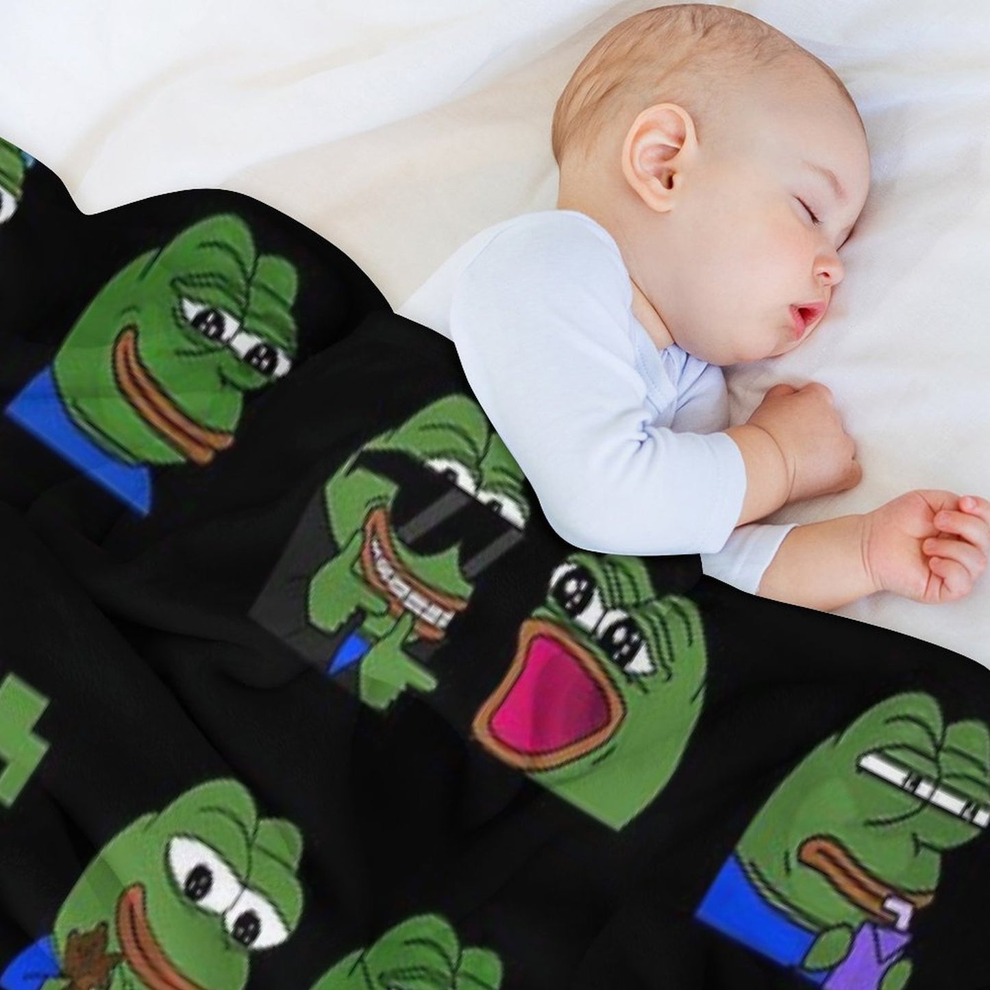 Pepe Peepo Variety Set (16 Pepes Edition) Throw Blanket