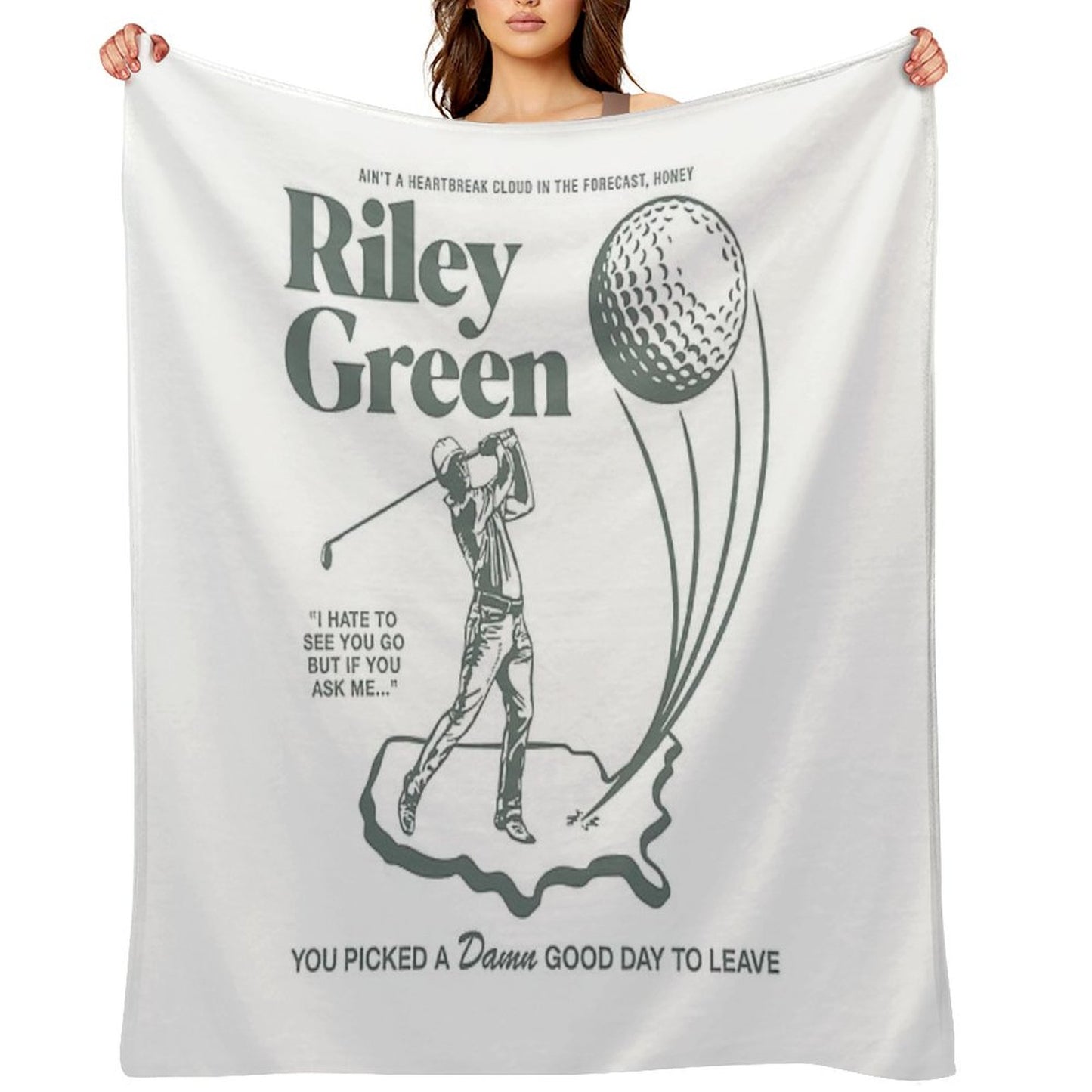 Riley Green Merch Throw Blanket