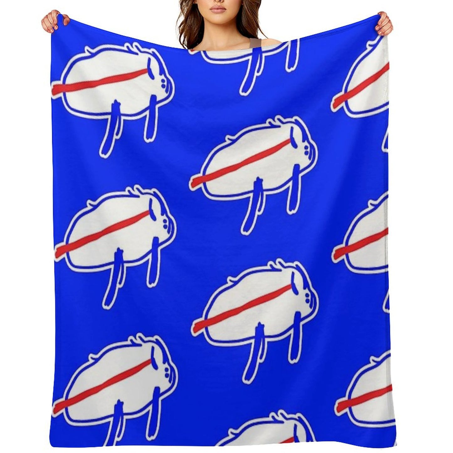 Josh Allen Drawing Throw Blanket