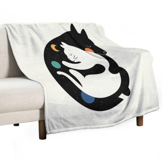 More Hugs Less Fights Throw Blanket