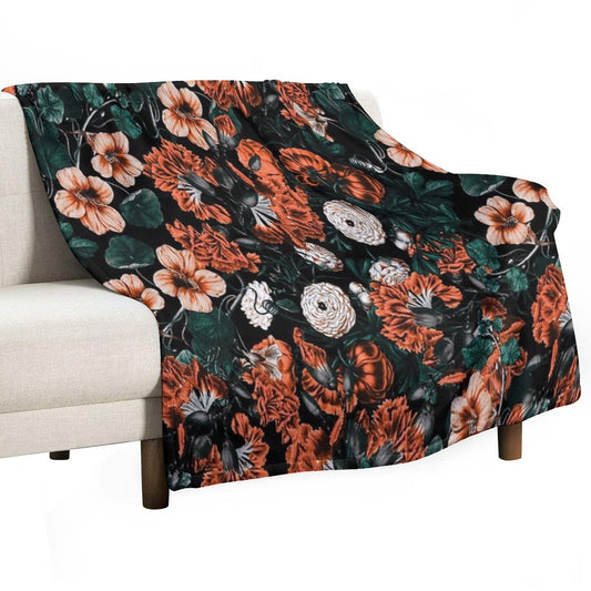 NIGHT FOREST XVII-A Throw Blanket