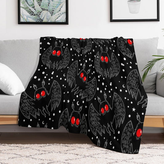 Mothman Night Throw Blanket