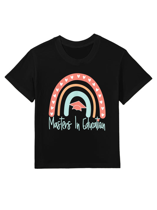 Masters Degree In Education Graduation MED Funny Kids T-Shirt